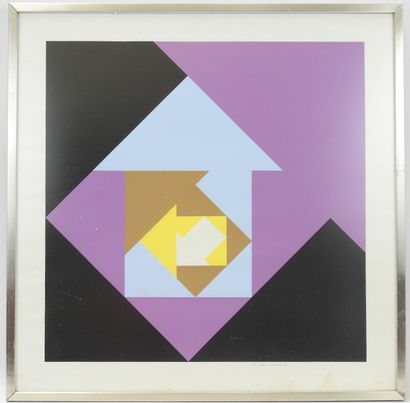 null 
Anton STANKOWSKI (1906-1998) : Forme géométrique. Sérigraphie en couleurs....