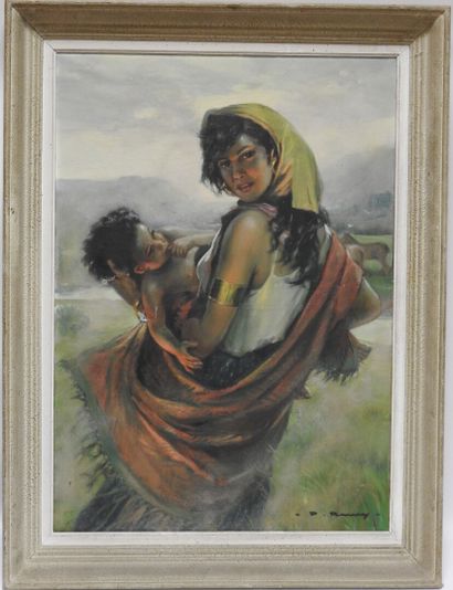 Paul REMY (1897-1981)

The gypsy with a child

Oil...