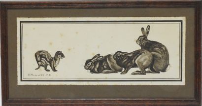 null Paul MARCUEYZ 1877-1952 after

Ferret and Hare

Print

Signed in the plate lower...