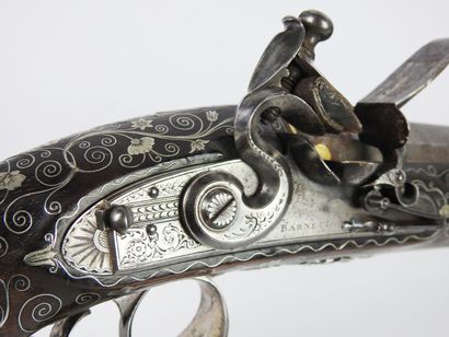 null Flintlock pistol signed "Barnett London", circa 1825-1830

Octagonal case-hardened...