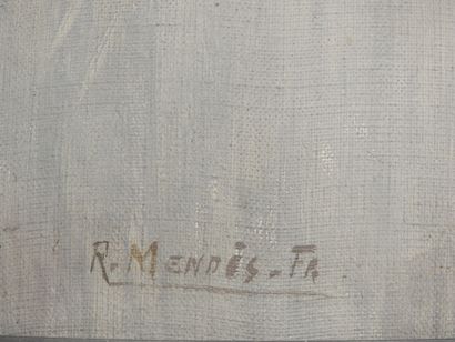 null René MENDES-FRANCE (1888-1985)

Bouquet de fleurs

Huile sur toile

Signée en...