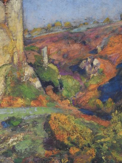 null Alfred SMITH - XX eme

Ruins of the castle of Crozant (in Creuse)

Oil on panel...