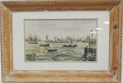 null Louis Robert ANTRAL (1895-1939)

Le port d'Amsterdam

Aquarelle et dessin au...