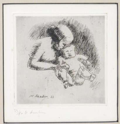 null Maurice ASSELIN after

Maternity

Drypoint

Signed and dated 1923 in the plate,...