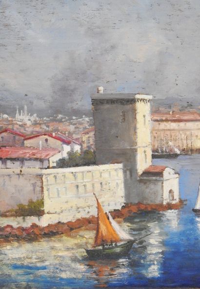 null Ecole moderne - XX eme

Le port de Marseille

Huile sur panneau

23 x 27.5 ...