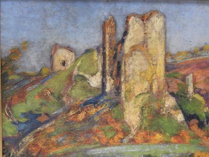 null Alfred SMITH - XX eme

Ruins of the castle of Crozant (in Creuse)

Oil on panel...