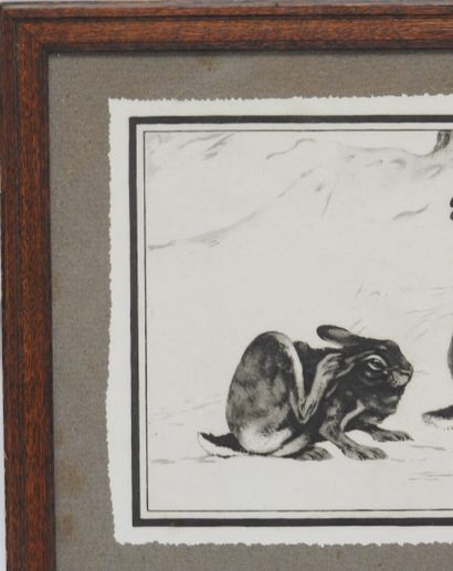 null Paul MARCUEYZ 1877-1952 after

Fox and Hare 

Print

Signed in the plate at...