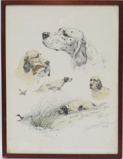 null Léon Danchin after

The setter

Lithograph in color 

Signed and justified :...
