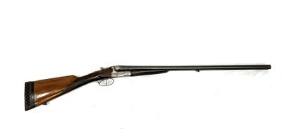 null Rifle juxtaposed HELICE (Saint Etienne) gauge 12/65. Barrel length 70cm, stock...