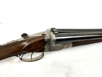 null Juxtaposed rifle VOUZELAUD caliber 12/70. 70cm barrels marked Heurtier Blondeau...