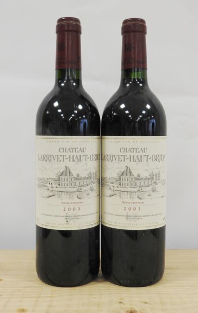 2 bouteilles 
Château Larrivet - Haut Brion...