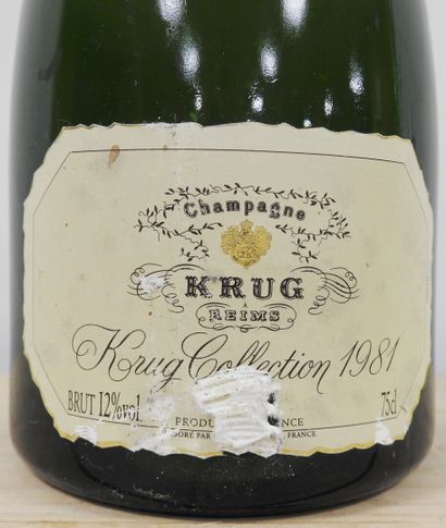 null 1 bouteille

Champagne Krug - Krug collection 1981

Accidents à l'étiquette