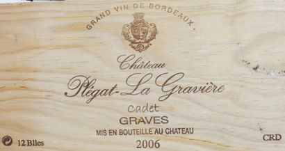 null 6 bottles

Château Plégat La Gravière - Graves - 2006

In original wooden case...