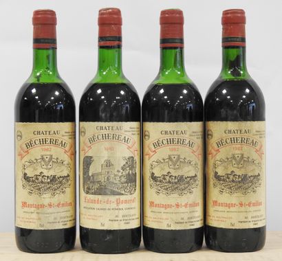 4 bottles 
Château de Béchereau - Lalande...