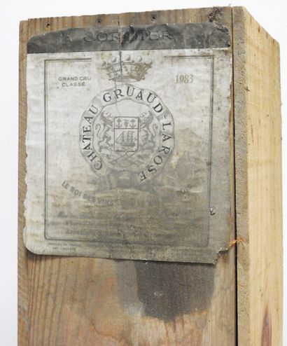 null 1 Jéroboam

Château Gruaud - Larose - Saint Julien - 1983

Dans caisse bois...