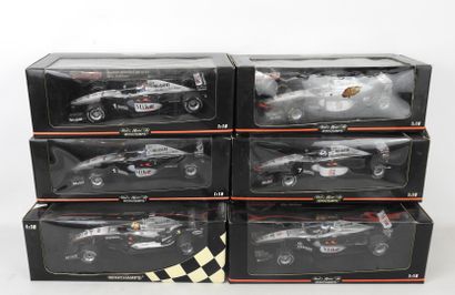 null MINICHAMPS Paul's Model Art : 5 voitures de course F1 en boite dont McLaren....