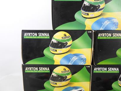 null AYRTON SENNA : six voitures de courses F1, collection Racing car. 5 en boites....
