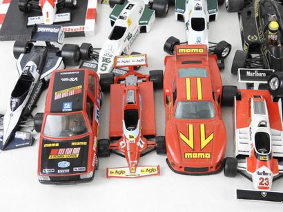 null BURAGO et divers : ensemble de voitures de courses F1 et rallye dont McLaren,...
