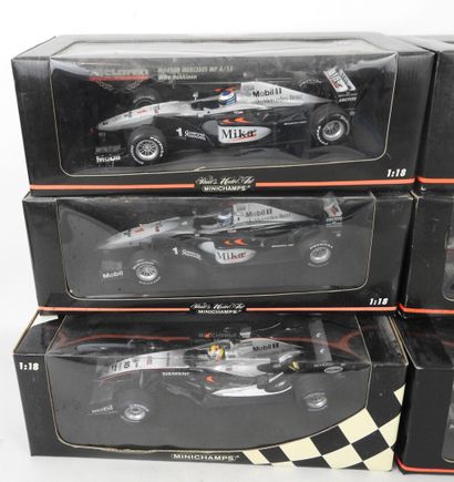 null MINICHAMPS Paul's Model Art : 5 voitures de course F1 en boite dont McLaren....