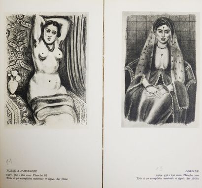 null Henri MATISSE d'après

Lithographies rares. Paris, 1954. Lithographie originale...