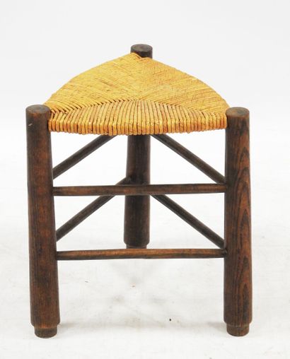 null Charles DUDOUYT (1885-1946) in the taste of

Tripod stool in natural wood with...