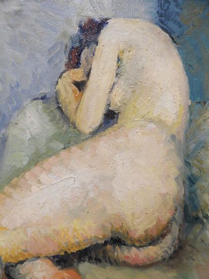null Charles GADENNE (1925-2012)

Female nude lying down.

Oil on panel.

Signed...