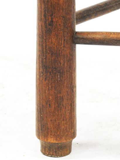 null Charles DUDOUYT (1885-1946) in the taste of

Tripod stool in natural wood with...