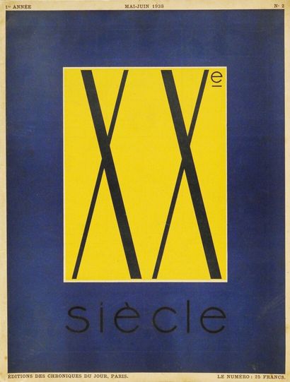  Revue XXe siècle - 1ère édition 
N°2 - 1938 - Edition française fondée par Di San...