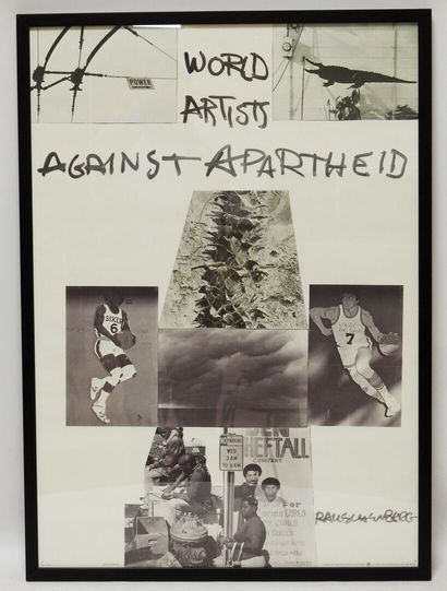 null Robert RAUSCHENBERG (1925-2008).

World artists against Apartheid - 1983.

Estampe...