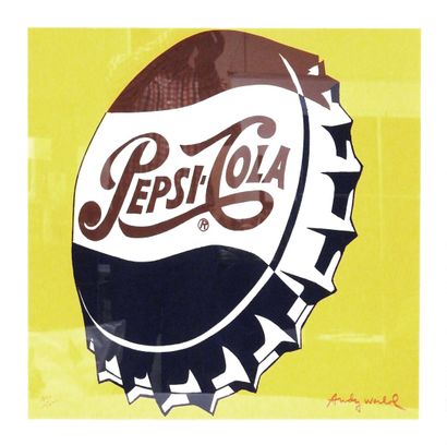 null Andy WARHOL (1928-1987) after

Pepsi Cola (yellow background).

Color silkscreen.

Numbered...