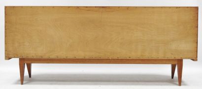 null THE SCANDINAVIAN HOUSE-PARIS

Natural wood inlaid sideboard opening by four...