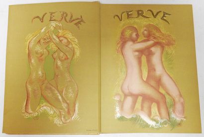  VERVE. Artistic and Literary Review 
A volume including : Verve n°5, 6, 7, 8 
Covers...