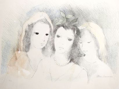 null Marie LAURENCIN (1883-1956) d'après 

Les trois femmes. 

Lithographie en couleur.

Justifiée...