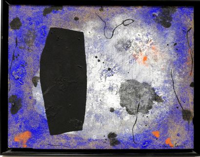 null RAMON CANET (born in 1950)

Untitled, 1992.

Oil, collage and gravel on canvas.

Signed...