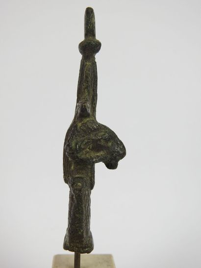 null EGYPTE : Fine Egide de bélier Khoum en bronze. XXVIe à XXXe Dynastie (663-332...