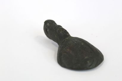null EGYPTE : Buste d'applique en bronze. Epoque romaine Ier-IIIe siècle apr. J.-C....