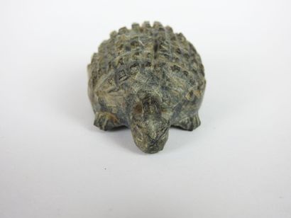 null EGYPTE : Rare statuette de tortue en pierre. XXVIe-XXXe Dynastie (663-332 av....