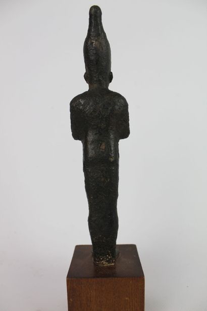 null EGYPTE : Grande statuette du Dieu Osiris en bronze. XXVIe à XXXe Dynastie (663-332...