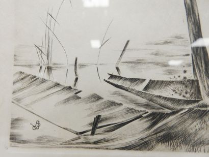 null Jean-Pierre BLANCHET (1929-1972)

Les reflets dans l'eau

Burin sur papier japon...