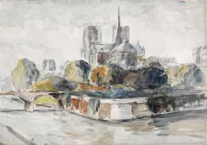null Vincent LANTREL (1893-1952)

The Ile de la Cité - Notre-Dame de Paris

Watercolor...
