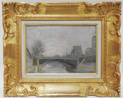 null Charles Paul Octavie SEAILLES (1855-1944)

Le Pont Neuf - Paris

Huile sur carton...