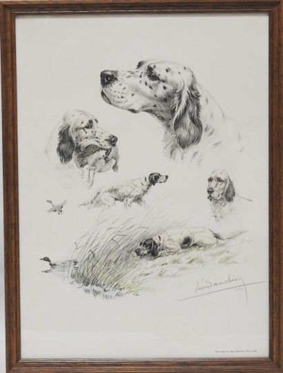 null Léon DANCHIN (1887-1938) after

Hunting dog and ducks

Lithograph in colors

Signed...