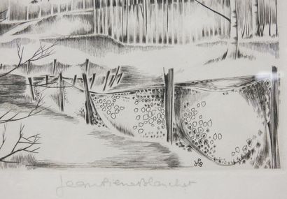 null Jean-Pierre BLANCHET (1929-1972)

The view of Sologne

Burin on Japanese paper...