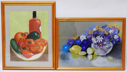 null School of the XXth century 

Meeting of a still life with tomatoes and a still...