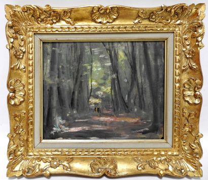 null Charles Paul Octavie SEAILLES (1855-1944)

The undergrowth

Oil on strong cardboard

Signed...