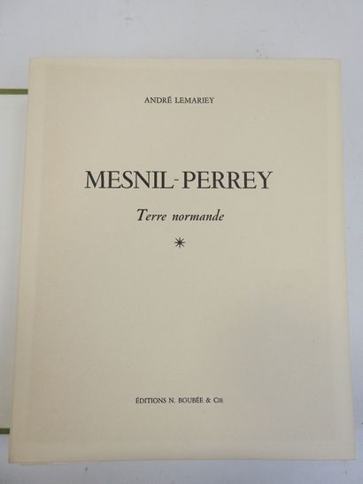 null LEMARIEY André. Mesnil Perrey, terre normande. Editions Boubée & Cie, 1965....