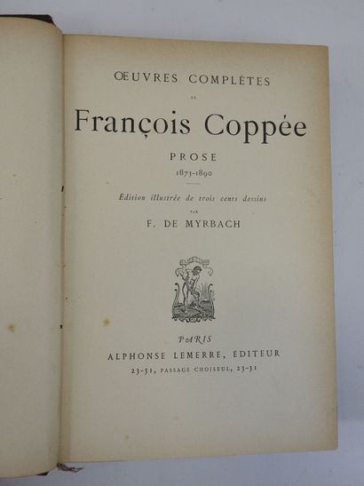 null COPPEE François. Oeuvres complètes. Theâtre, poésie et prose. Illustrations...