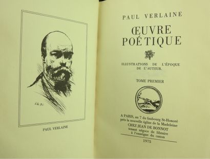 null Paul VERLAINE : Oeuvre poétique. Paris, Jean de Bonnot. 1975. 7 volumes.