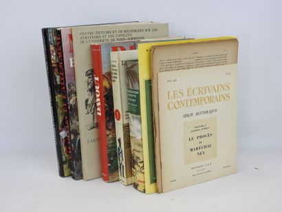 null [MILITARIA]. Lot de 6 vol. + plaquettes Révolution Française, Napoléon et l'Allemagne,...