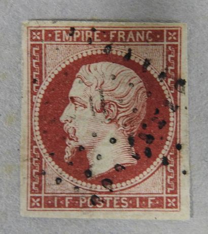 null France 

Timbre poste n°18 empire 1 francs carmin

Certification Calves